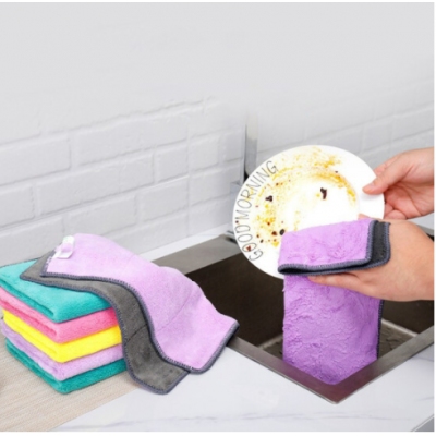 抹布30*30cm 去油污布5片裝加厚雙面